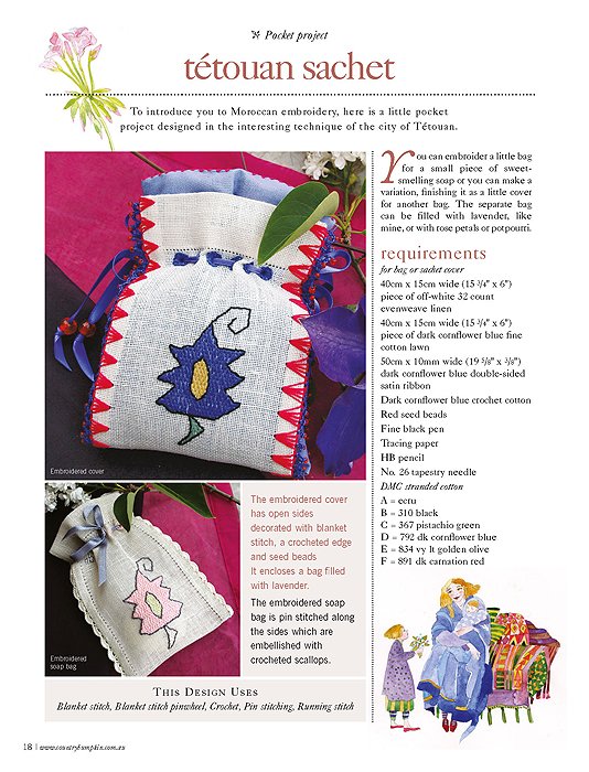 The Embroidered Village Bag - Inspirations Studios
