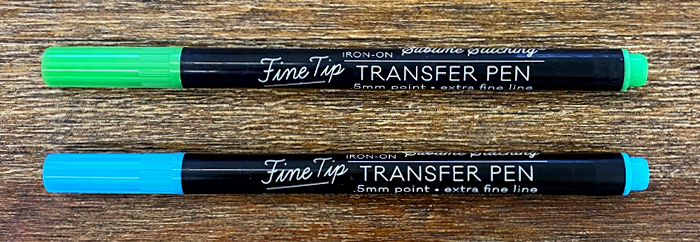 Fine Tip Iron-On Transfer Pens from Sublime Stitching Baby Blue